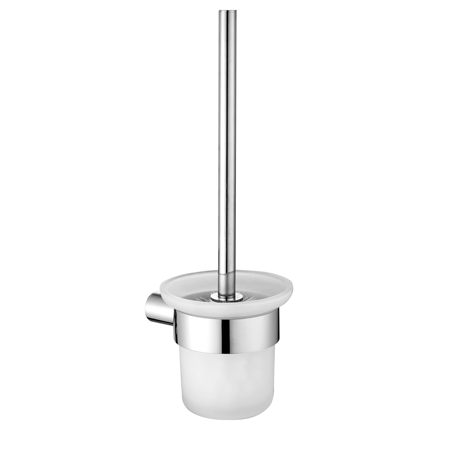 Round Toilet Brush Holder - Brooke | Chrome