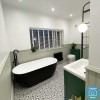 Black Freestanding Double Ended Bath 1650 x 750mm - Lisbon