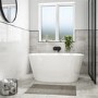 GRADE A1 - Pico Small Freestanding Bath Double Ended - 1300 x 715mm