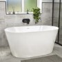GRADE A1 - Pico Small Freestanding Bath Double Ended - 1300 x 715mm