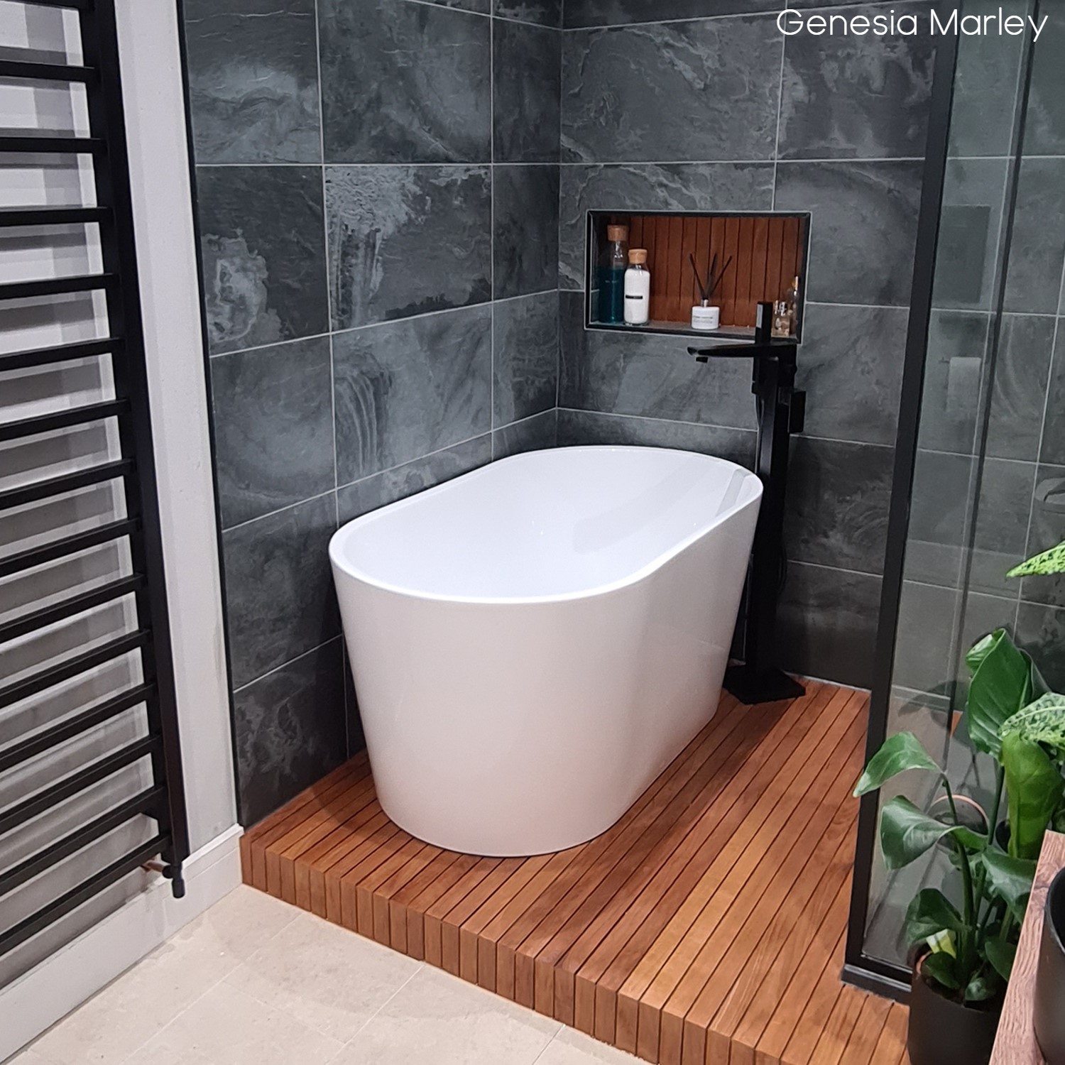 Small Freestanding Double Ended Bath 1300 x 715mm Pico Better Bathrooms