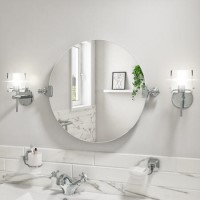 GRADE A1 - Traditional Round Bathroom Mirror - 550mm - Baxenden GRADE A1 - Traditional Round Bathroom Mirror - 550mm - Baxenden