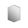 Hexagon Grey Bathroom Mirror - 500 x 750mm - Hexa