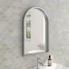 Chrome Arched Bathroom Mirror - 500 x 750mm - Empire