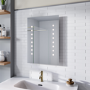 Rectangular LED Bathroom Mirror Battery Operated- 500 x 700mm - Lynx