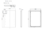 Rectangular LED Bathroom Mirror Battery Operated- 500 x 700mm - Lynx