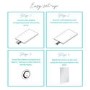 Rectangular LED Bathroom Mirror Battery Operated- 500 x 700mm - Lynx