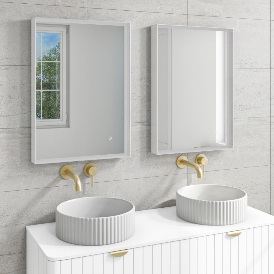GRADE A1 - LED Bathroom Mirror with Demister - 500 x 700mm - Aquila