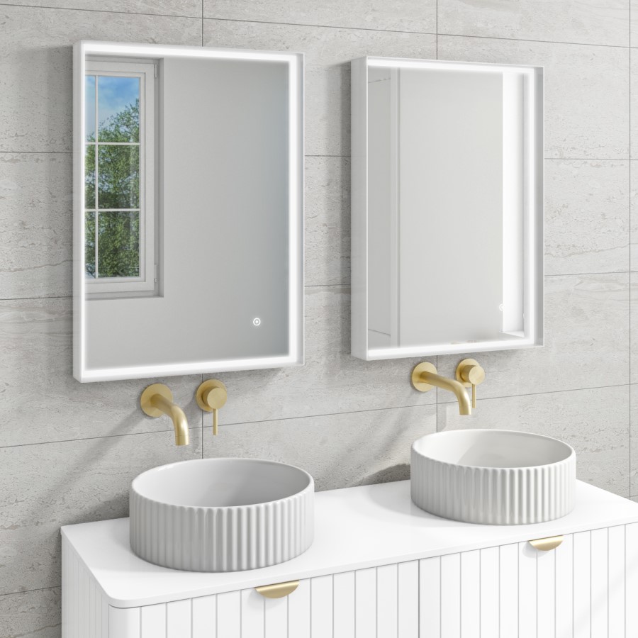 GRADE A1 - LED Bathroom Mirror with Demister - 500 x 700mm - Aquila