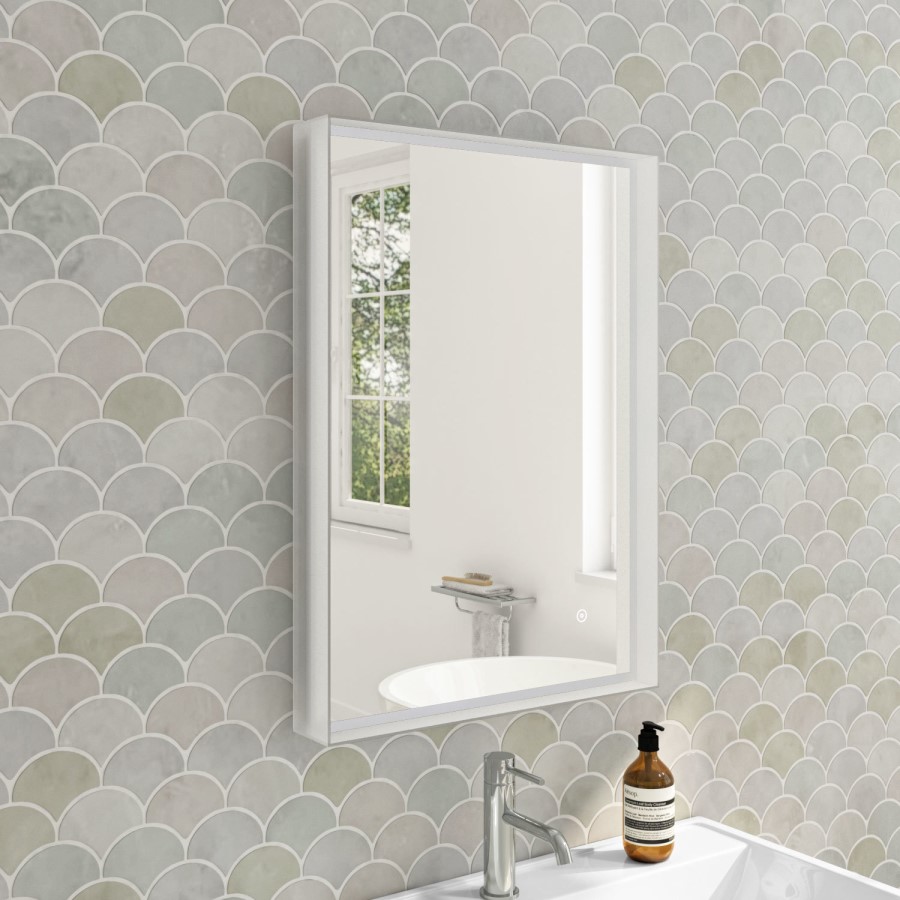 GRADE A1 - LED Bathroom Mirror with Demister - 500 x 700mm - Aquila