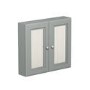 GRADE A1 - 667mm Mirror Cabinet - Matt Grey - Westbury
