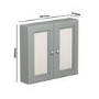 GRADE A1 - 667mm Mirror Cabinet - Matt Grey - Westbury