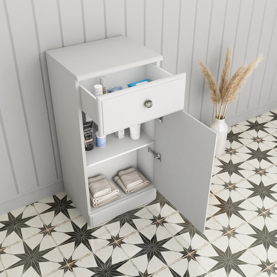 GRADE A2 - Westbury White Freestanding Storage Unit 400mm