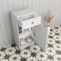 GRADE A2 - Westbury White Freestanding Storage Unit 400mm