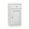 Single Door White Freestanding Storage Cabinet 400 x 818mm - Westbury