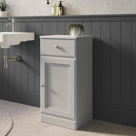 Single Door Light Grey Freestanding Storage Cabinet 400 x 818mm ...