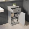 Single Door Light Grey Freestanding Storage Cabinet 400 x 818mm - Westbury
