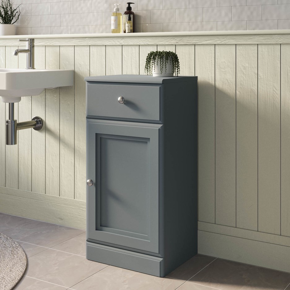 Westbury 400mm Storage Matt Dark Grey Better Bathrooms