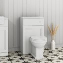 BeBa_27054 500mm White Back to Wall Toilet Unit Only - Westbury