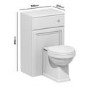 500mm White Back to Wall Toilet Unit Only - Westbury