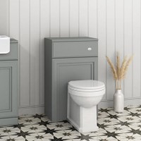 GRADE A1 - Westbury 500mm Toilet Unit - Matt Grey  GRADE A1 - Westbury 500mm Toilet Unit - Matt Grey