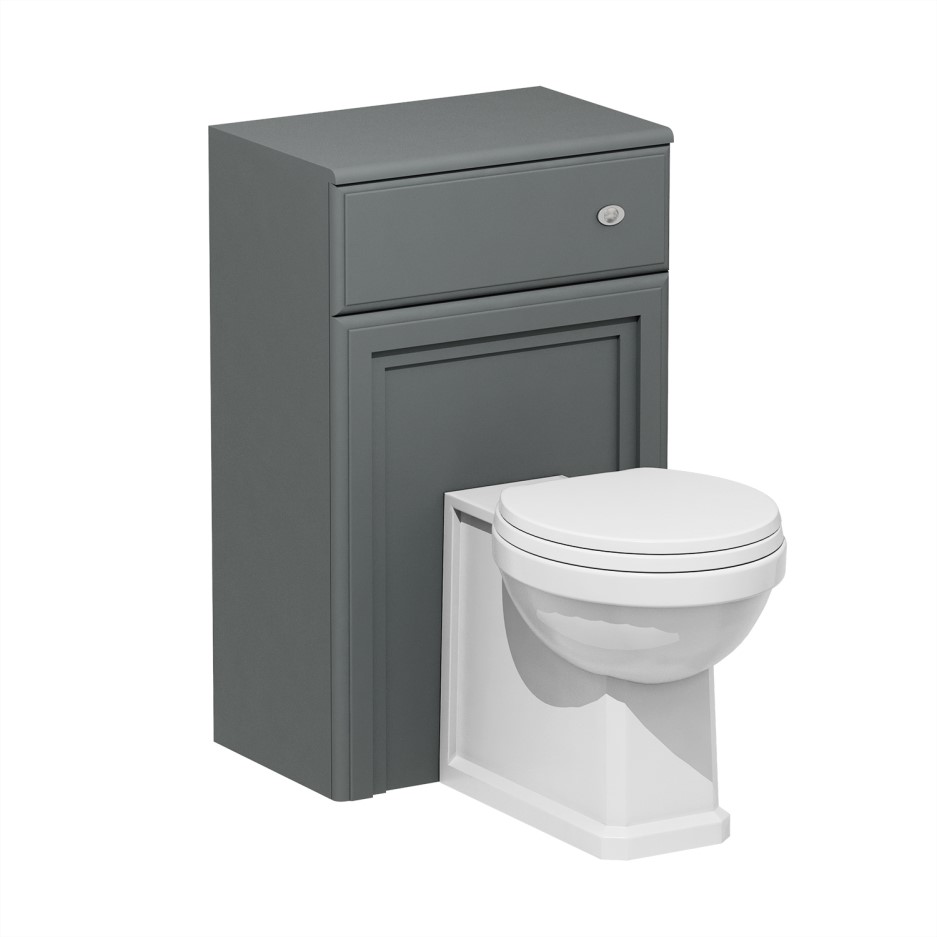 Westbury 500mm WC Toilet Unit Matt Dark Grey Better Bathrooms