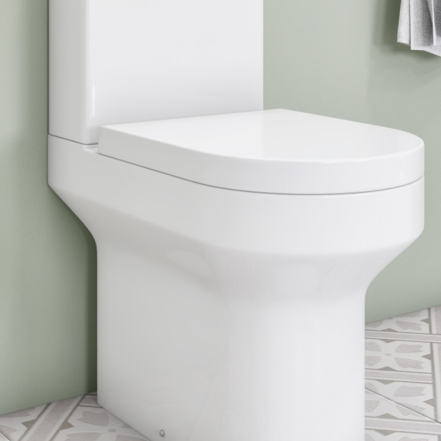 White Round Soft Close Toilet Seat with Quick Release - Pendle PP
