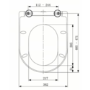 White Round Soft Close Toilet Seat with Quick Release - Pendle PP
