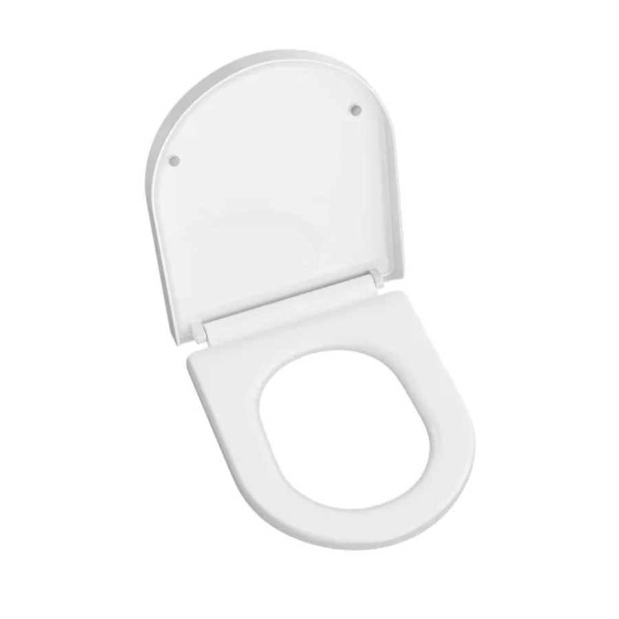 White Round Soft Close Toilet Seat with Quick Release - Pendle PP