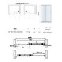 Frameless 1100mm Sliding Shower Door