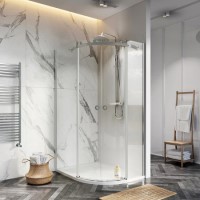 Frameless 1200 x 900mm Quadrant Shower Enclosure 