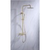 Thermostatic Mixer Bar Shower with Round Overhead &amp; Pencil Handset - Arissa