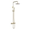 Thermostatic Mixer Bar Shower with Round Overhead &amp; Pencil Handset - Arissa