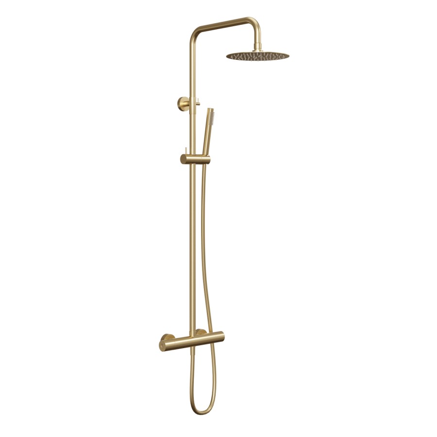 GRADE A2 - Arissa Brushed Brass Shower Set