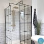 Thermostatic Mixer Bar Shower with Round Overhead & Pencil Hand Shower - Arissa