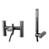 Grey Bath Shower Mixer Tap - Cosmo
