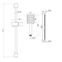 Grade A1 - Black Dual Outlet Wall Mounted  Thermostatic Mixer Shower with Hand Shower - Zana