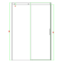 GRADE A1 - 1000mm Frameless Sliding Shower Door - Aqulia