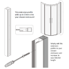 Black 15mm Extension Profile For 2000mm Shower Door