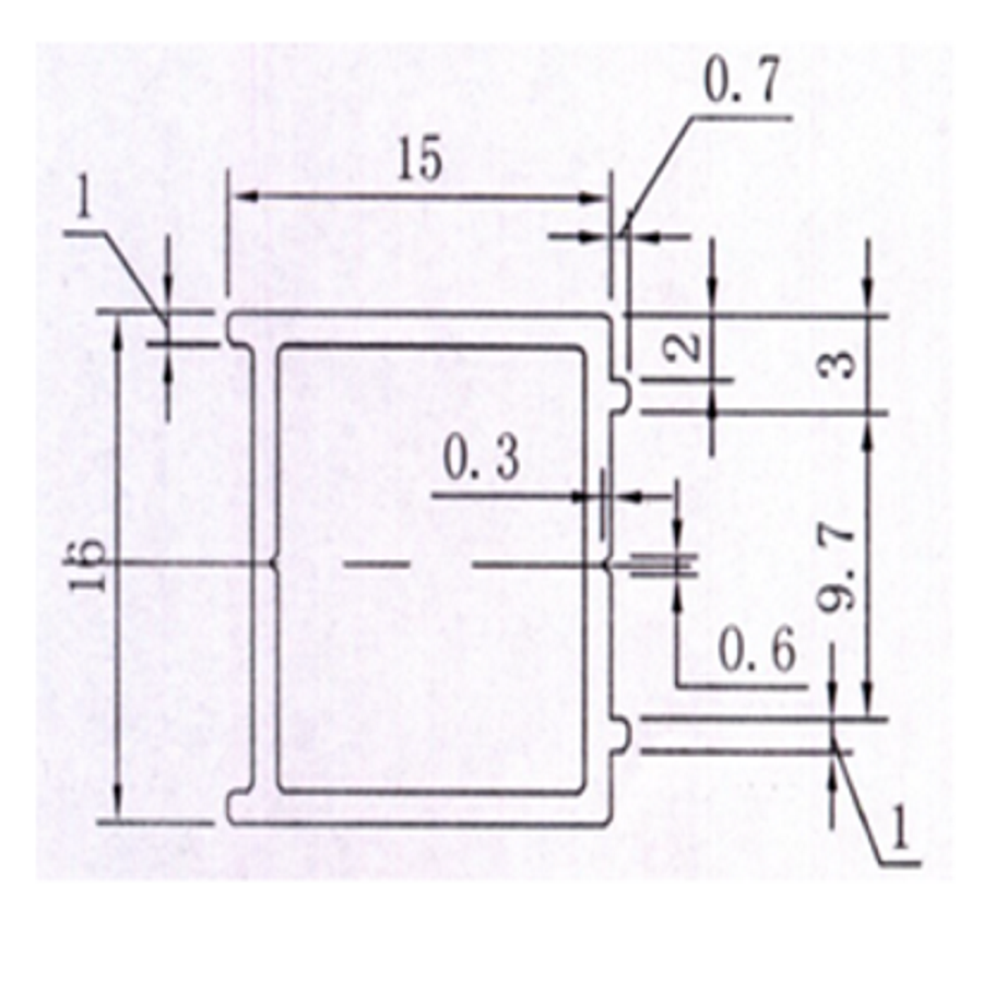 Black 15mm Extension Profile For 2000mm Shower Door