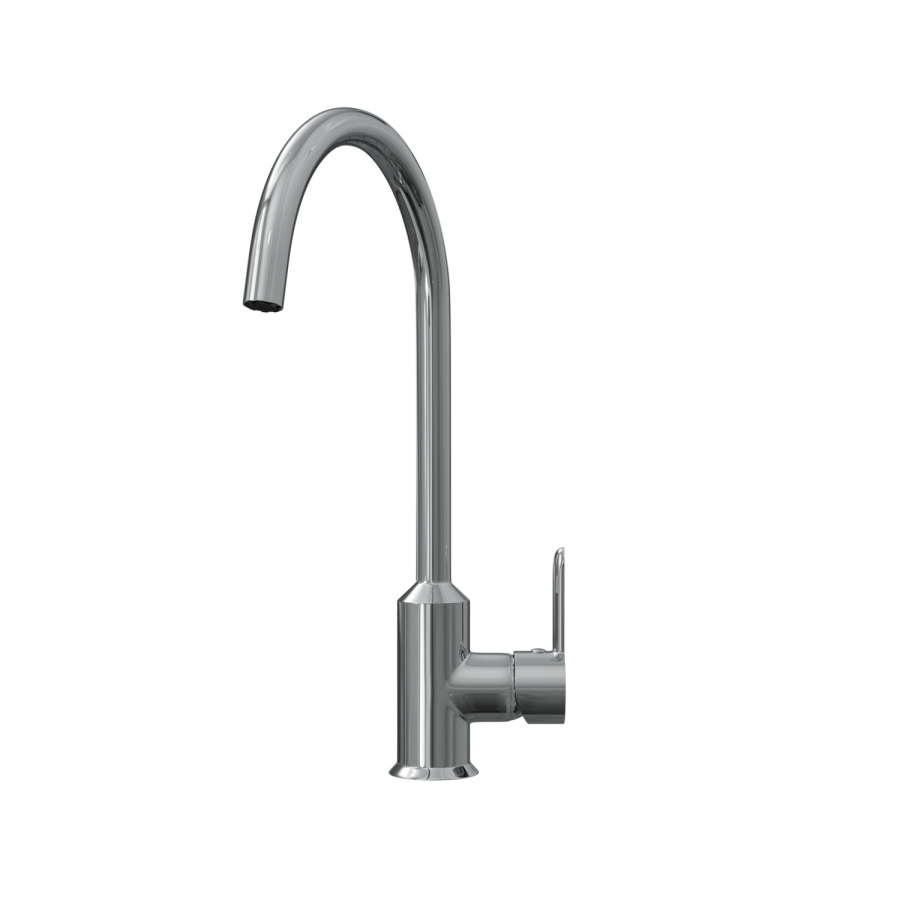 GRADE A2 - Enza Adelaide Chrome Single Lever Cold Start Kitchen Mixer Tap