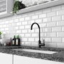Enza Adelaide Matt Black Single Lever Mixer Kitchen Tap