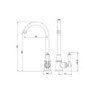 Taylor & Moore Hastings Traditional Kitchen Mixer Tap with Swivel Spout & Single Lever - Brushed Copper