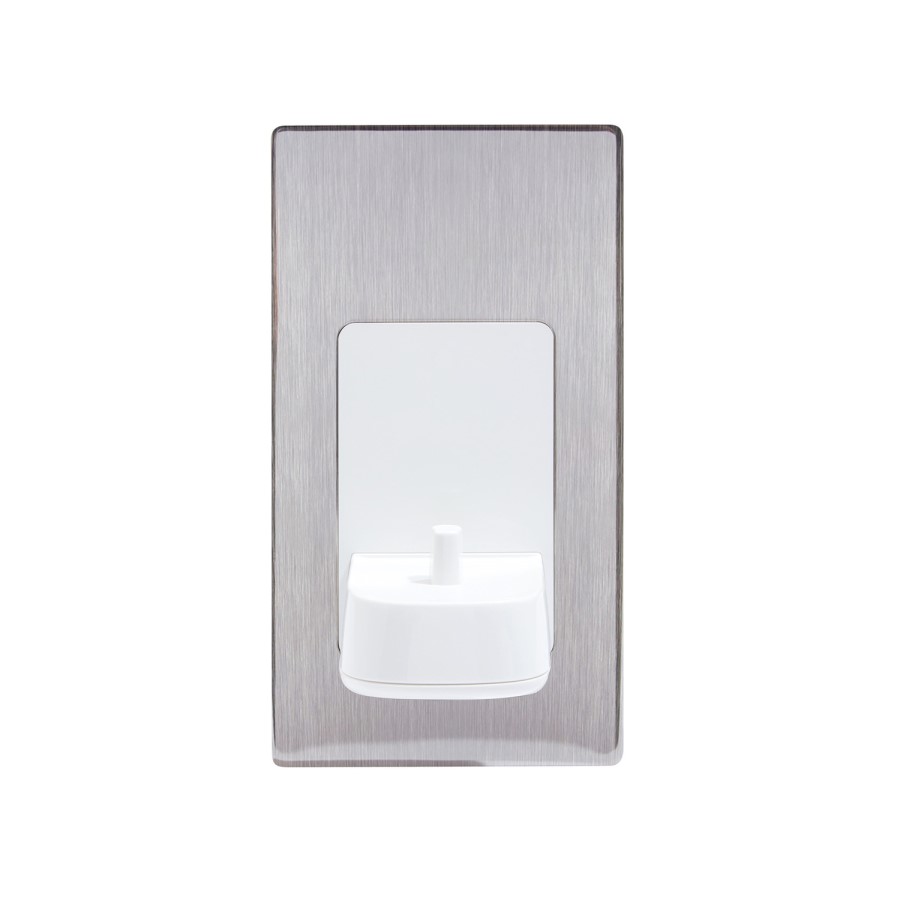 ProofVision In-Wall Electric Toothbrush Charger - Polished Stainless Steel