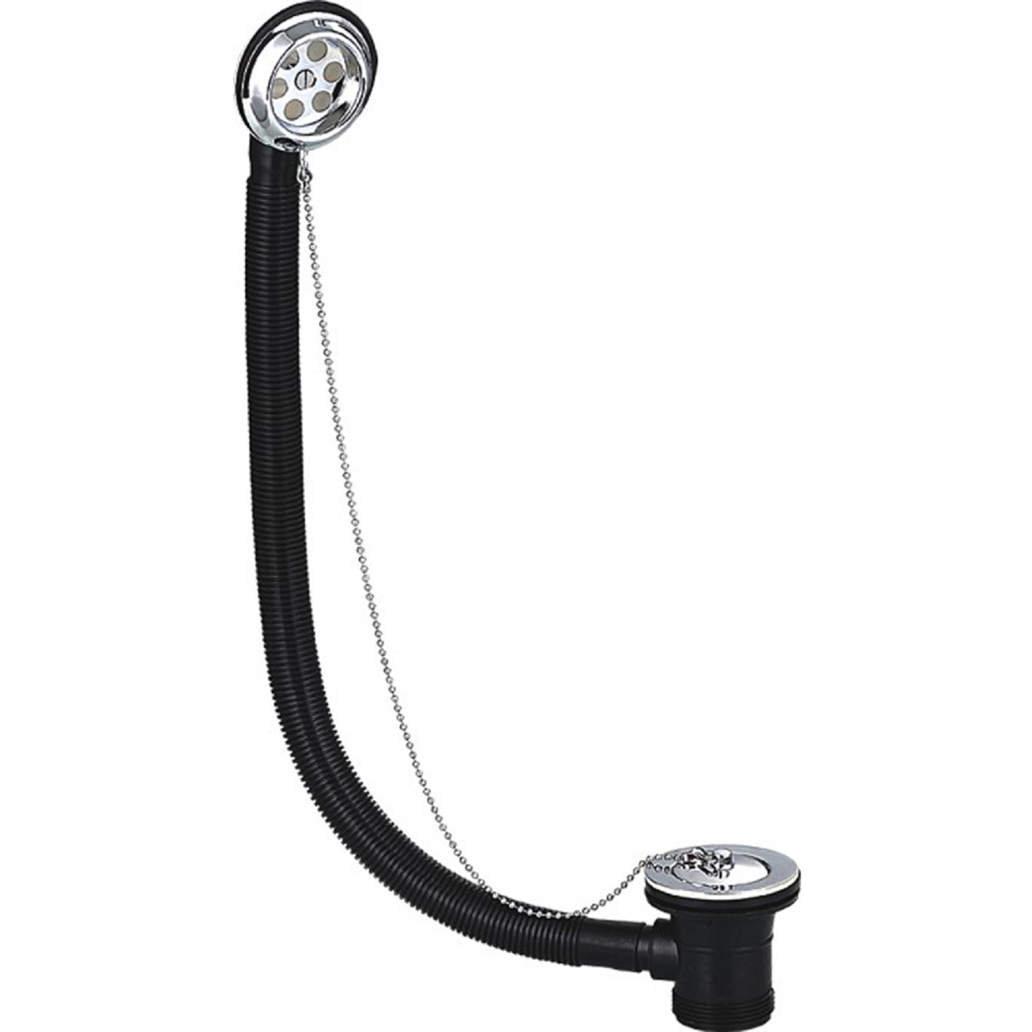 Traditional Bath Waste & Overflow with Plug Ball & Link Chain - Better ...