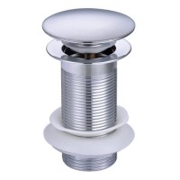 Chrome Click Clack Unslotted Basin Waste - Better Bathrooms