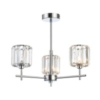 Chrome Glass Chandlier - Pegasi