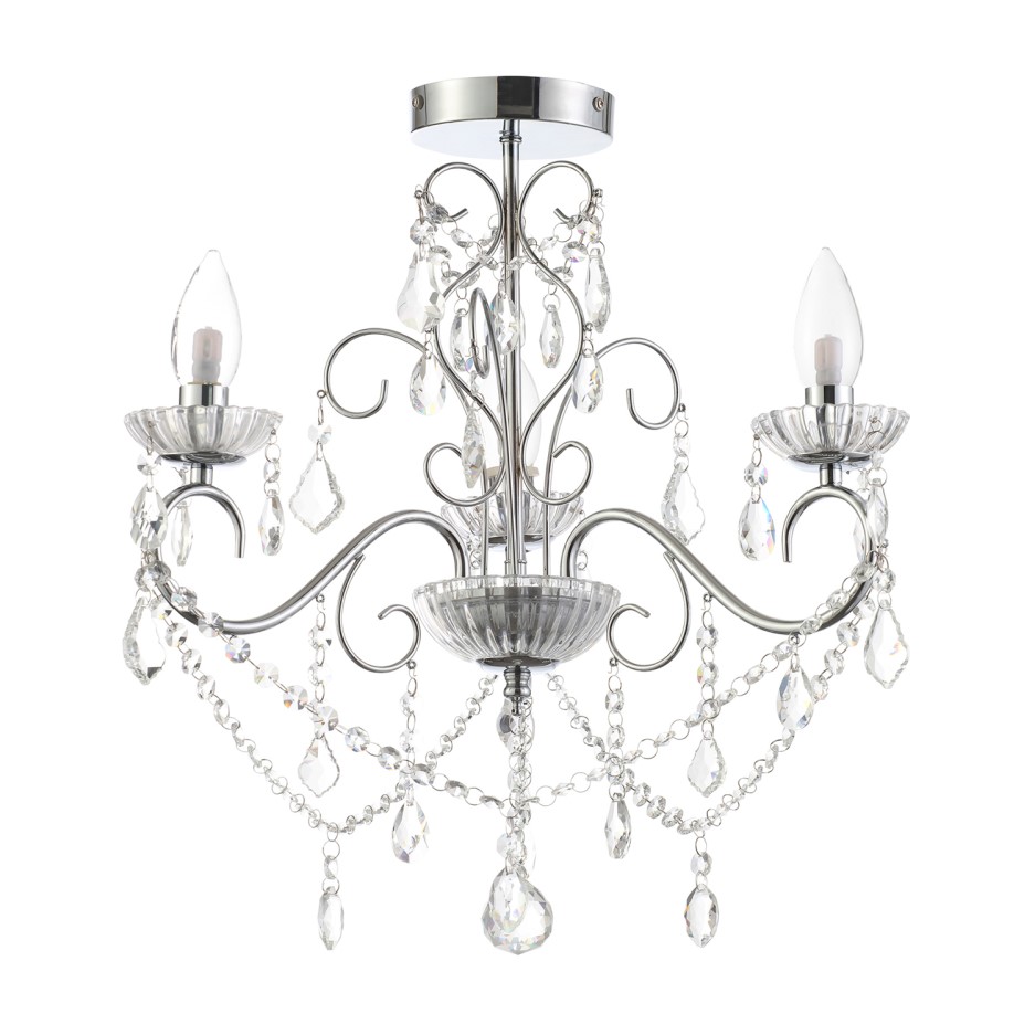 IP44 Chrome Bathroom Chandelier Vela Better Bathrooms