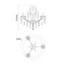 IP44 Chrome Bathroom Chandelier -Vela