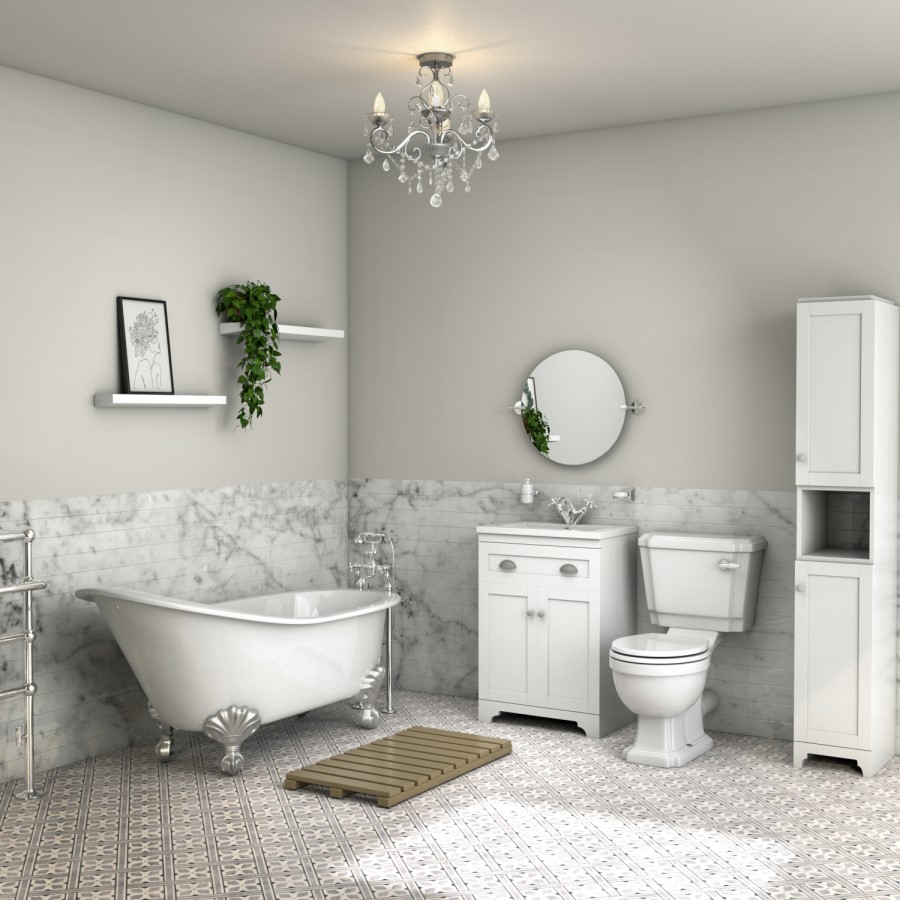 IP44 Chrome Bathroom Chandelier -Vela
